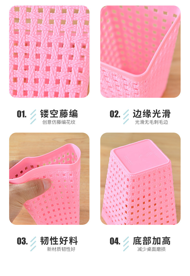 镂空垃圾桶客厅卧室卫生间 创意桌面车载办公家用多功能收纳垃圾详情1