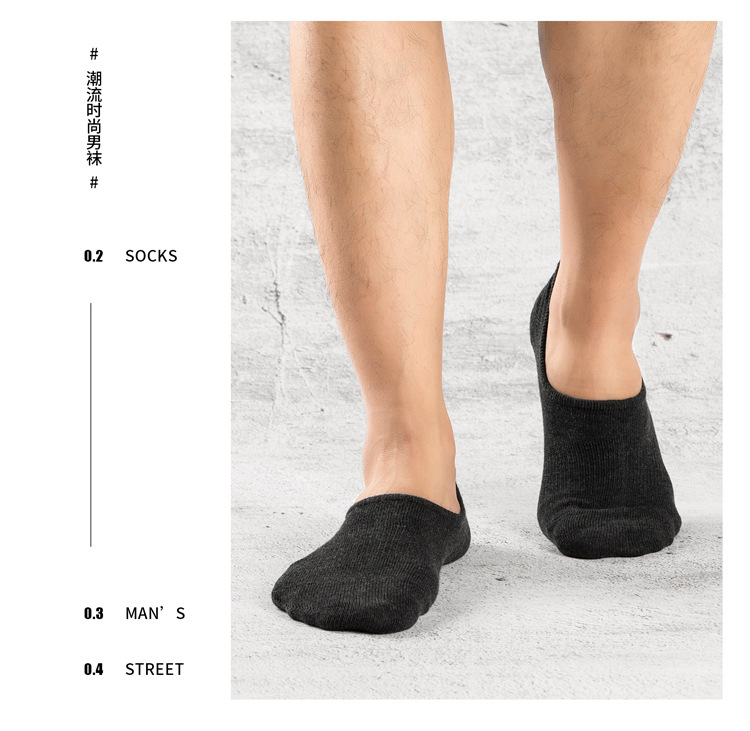 Amazon nuevo hombre barco calcetines verano transpirable calcetines de algodón calcetines casuales para adultos low top poco profundo no cae talón fabricante pic 12