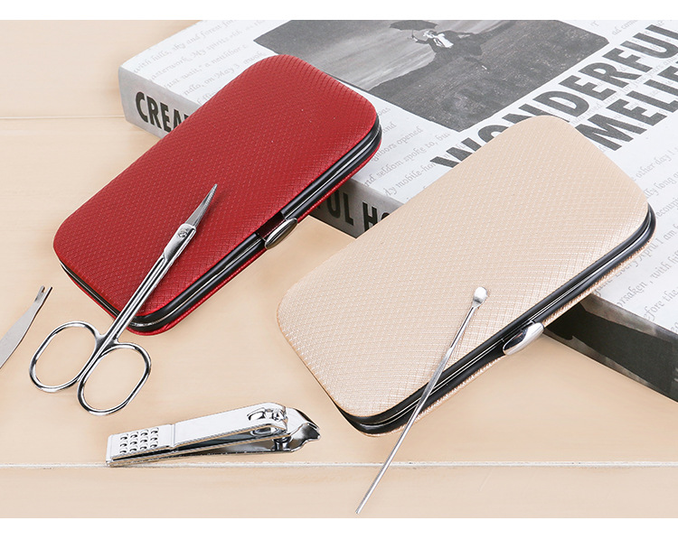 Factory direct sales 8-piece nail clipper set, solid color nail care tools, beauty and manicure multi-functional nail clipper set pic 10