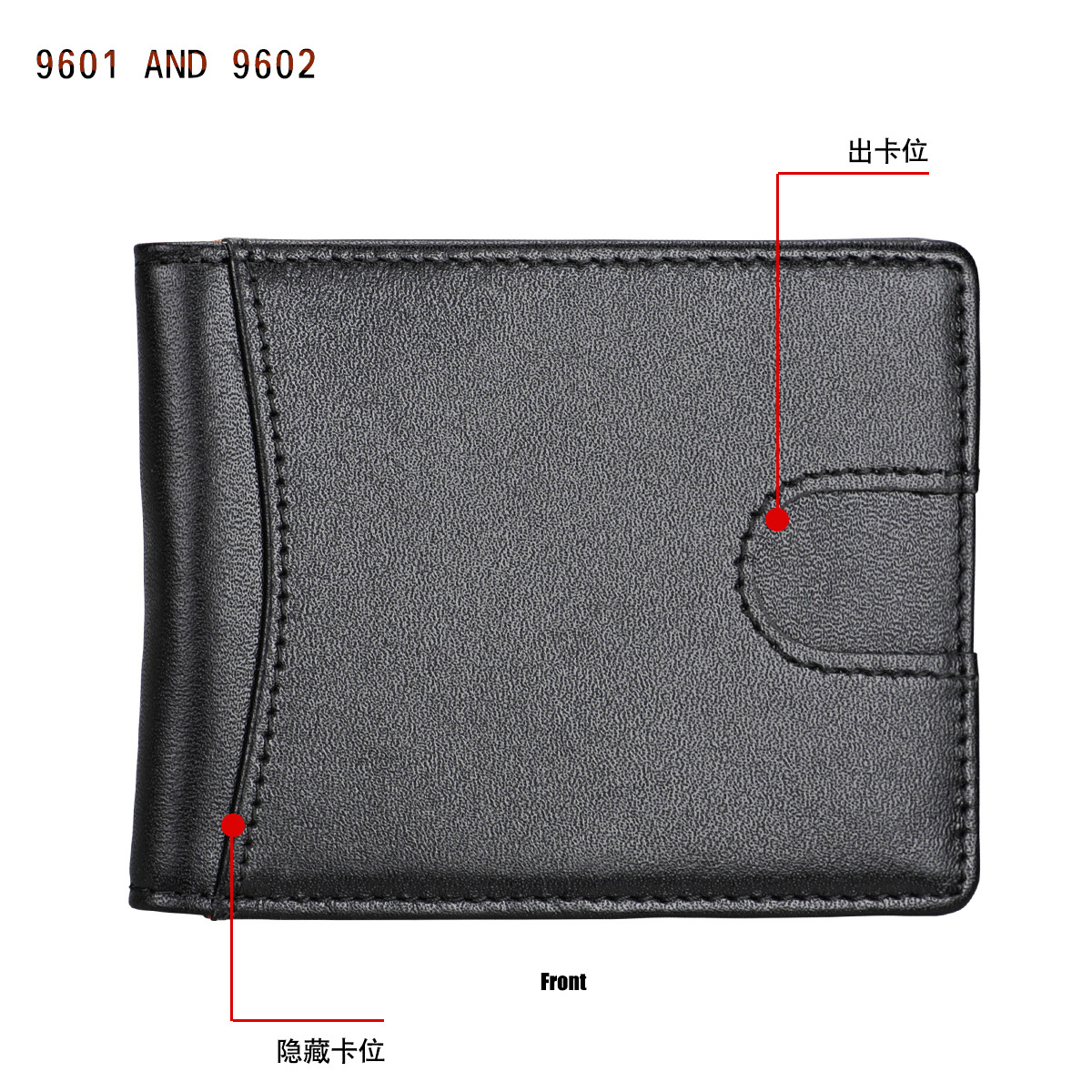 Factory direct sales, foreign trade bestsellers, RFID anti-theft brush genuine leather US dollar bag, small and mini US dollar wallet from Europe and America pic 33