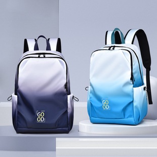 Cross-border backpacks, simple notebooks, business computer bags, campus student schoolbags, trendy travel backpacks that can be printed with logos pic 21