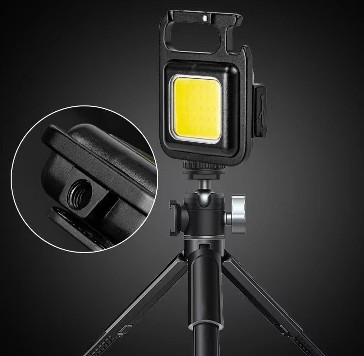 Cross-border COB work light, portable mini strong light keychain light, USB emergency small flashlight, outdoor camping light pic 17