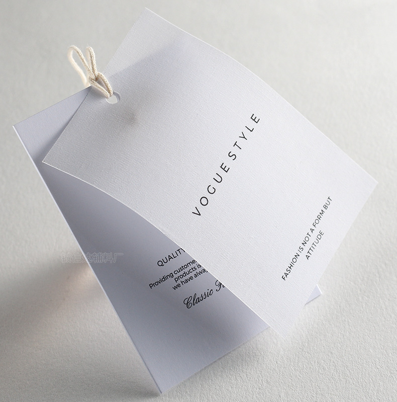 棉麻吊牌定 做LOGO高端女装帆布挂牌定 制衣服丝网印标签制作商标详情27