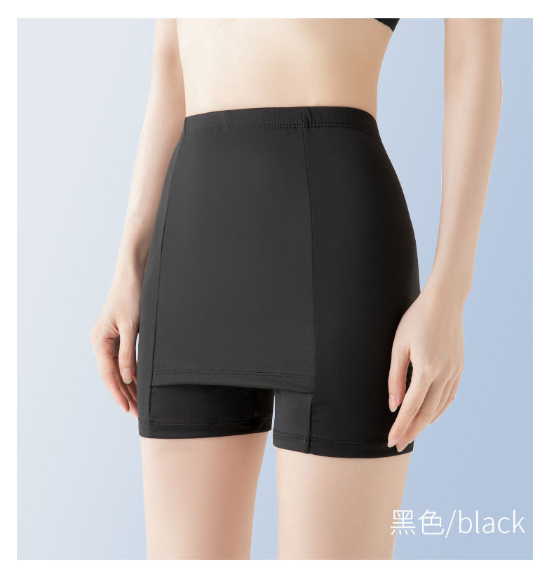 Double-layer safety pants with a hidden triangular area, seamless and unrolled border, and light exposure. Summer thin outerwear layer leggings pic 15