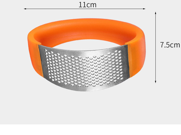 Large household ring-shaped garlic puree press, garlic mopping machine, stainless steel manual garlic paste picking tool, garlic peeling tool pic 20