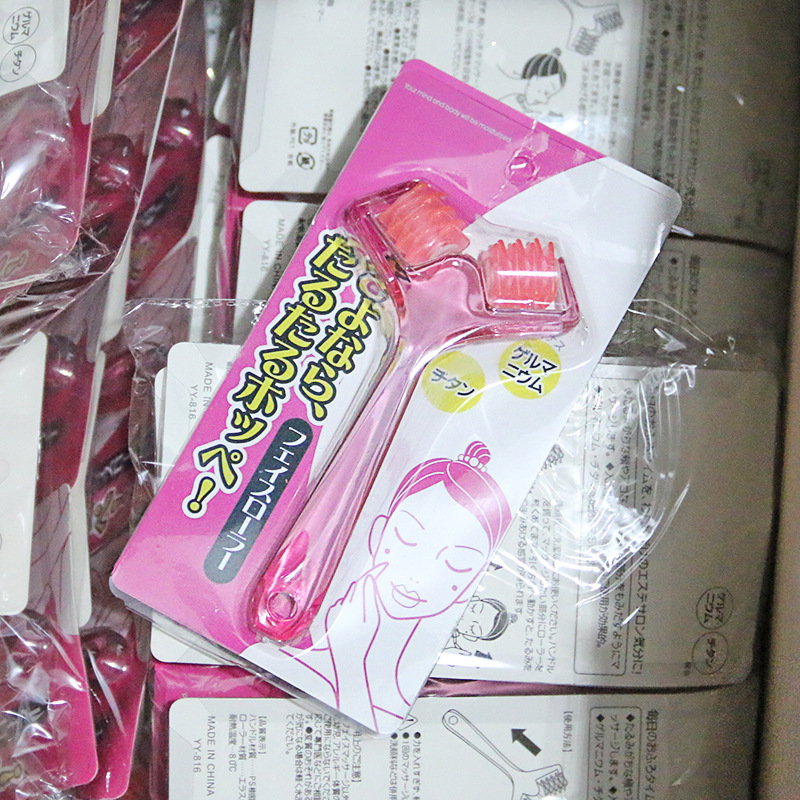 Home massage face massager, chin fat massage, double-roller massage tool, cheek firming wheel, exclusively for export pic 4