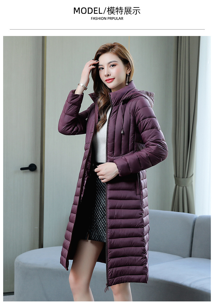 A mid-length cotton-padded jacket for women, 2020 winter new style Korean large-sized slim-fit down cotton-padded jacket, one piece consignment pic 8