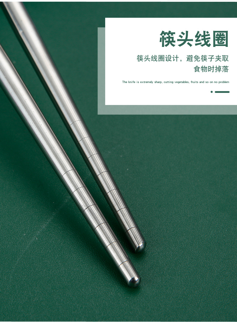 A complete set of tableware, including stainless steel spoons and chopsticks, portable tableware set, a set of chopsticks and spoons, and a three-piece set of knives and forks pic 15