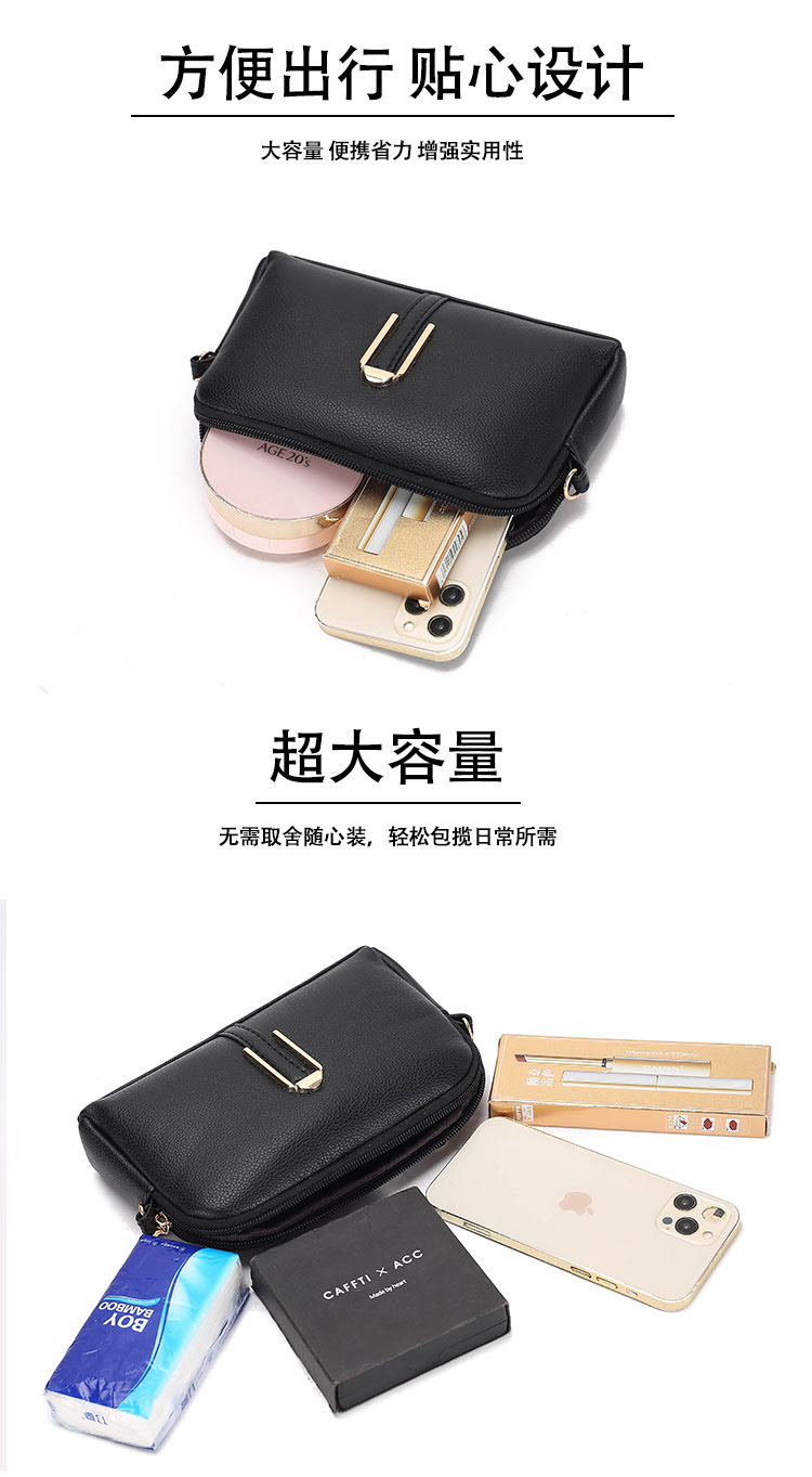 软皮妈妈包女2025新款时尚韩版简约单肩挎包女士手提包详情7