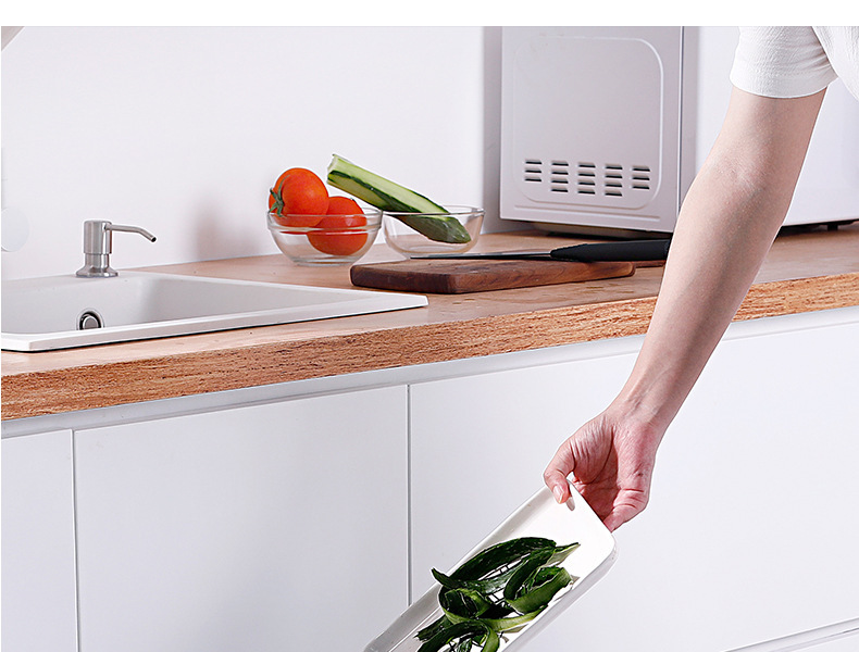 Wholesale of X127 kitchen classified trash cans, household storage plastic double-bucket dry and wet press large trash cans with LIDS pic 15
