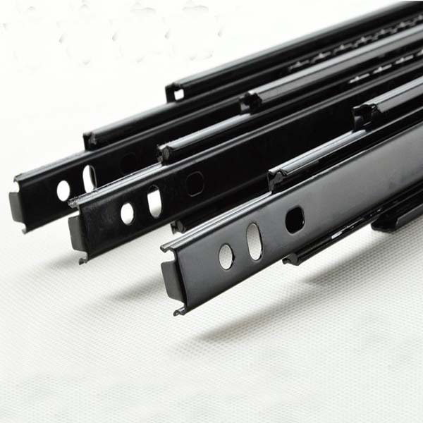3008 three-section ball bearing silent track, cabinet drawer damping steel ball guide rail, furniture hardware accessories direct sales pic 2