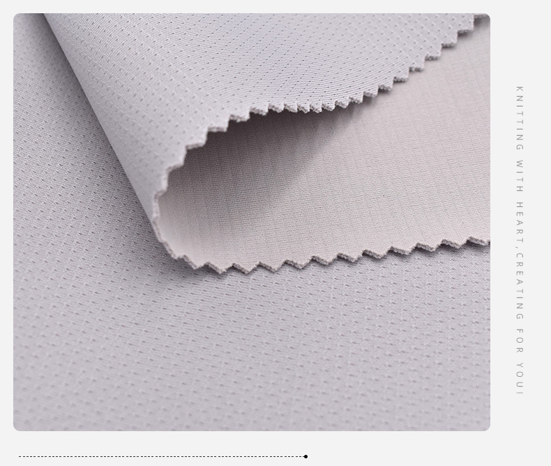 The jacquard mesh air layer health fabric with South Korean silk screen holes is breathable and can be used to create an antibacterial and cool sensation pic 9