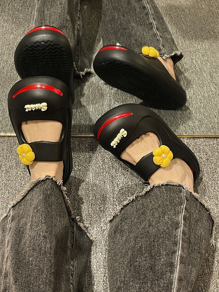 开口笑半包半拖鞋女士2023夏季新款时尚百搭可爱学生厚底凉拖鞋女详情34