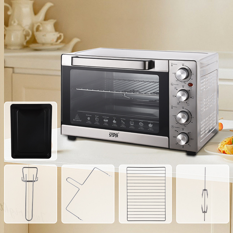 winning star export exclusive 60L stainless steel heating tube baking oven for British and European standards, specifically designed for baking chicken pic 6