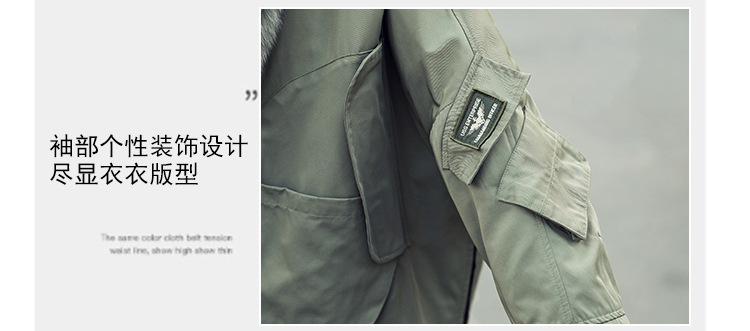 A loose 2020 new winter coat for women in Korean style, with fleece and thickening, a short and eye-catching cotton-padded jacket pic 8