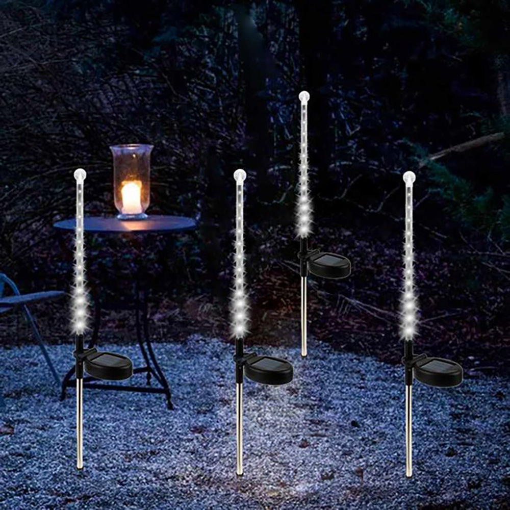 Wholesale of new solar meteor shower lights, LED creative outdoor courtyard garden decorative lights, and ground-mounted lawn lights pic 8