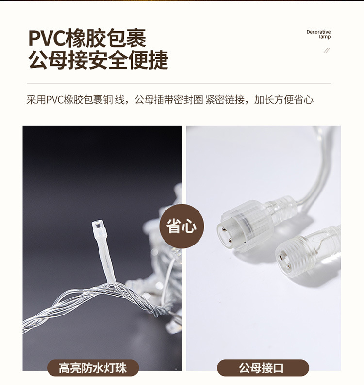 led小彩灯闪灯串灯满天星灯户外氛围灯露营挂树上星星灯串装饰灯详情6