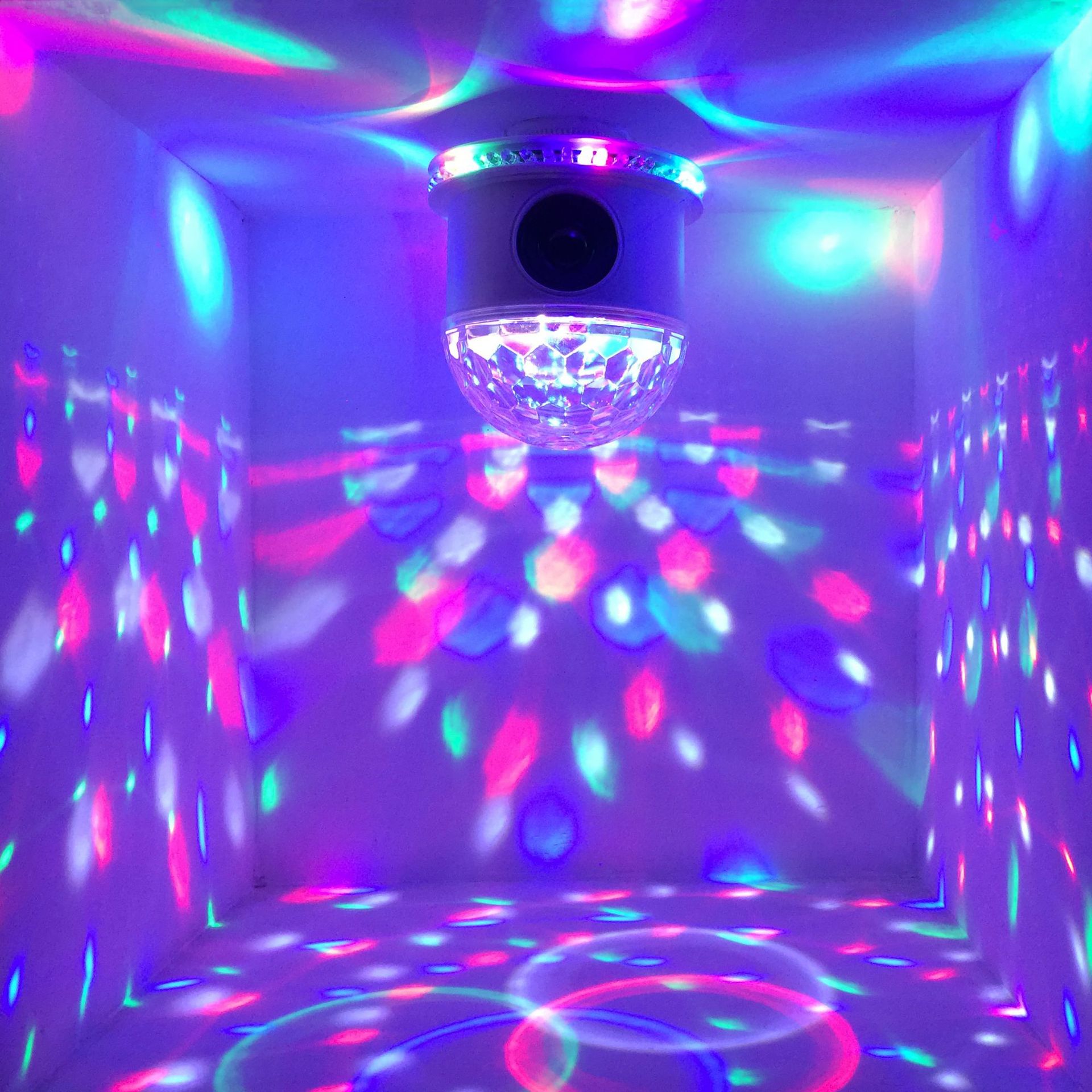 新款dj声控蓝牙音乐彩灯迷你led舞台灯disco水晶小魔球灯跨境专供详情1