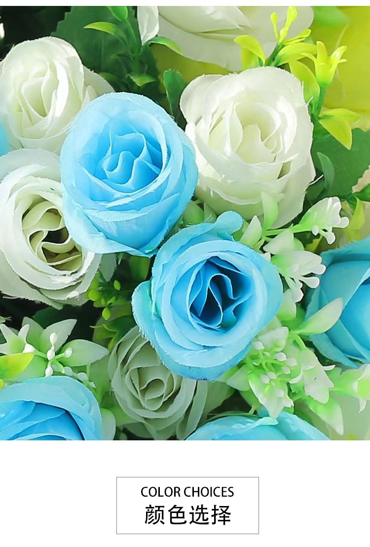 客厅工艺品摆设塑料假花仿真干花束装饰盆栽餐桌绢花茶几摆件花艺详情11