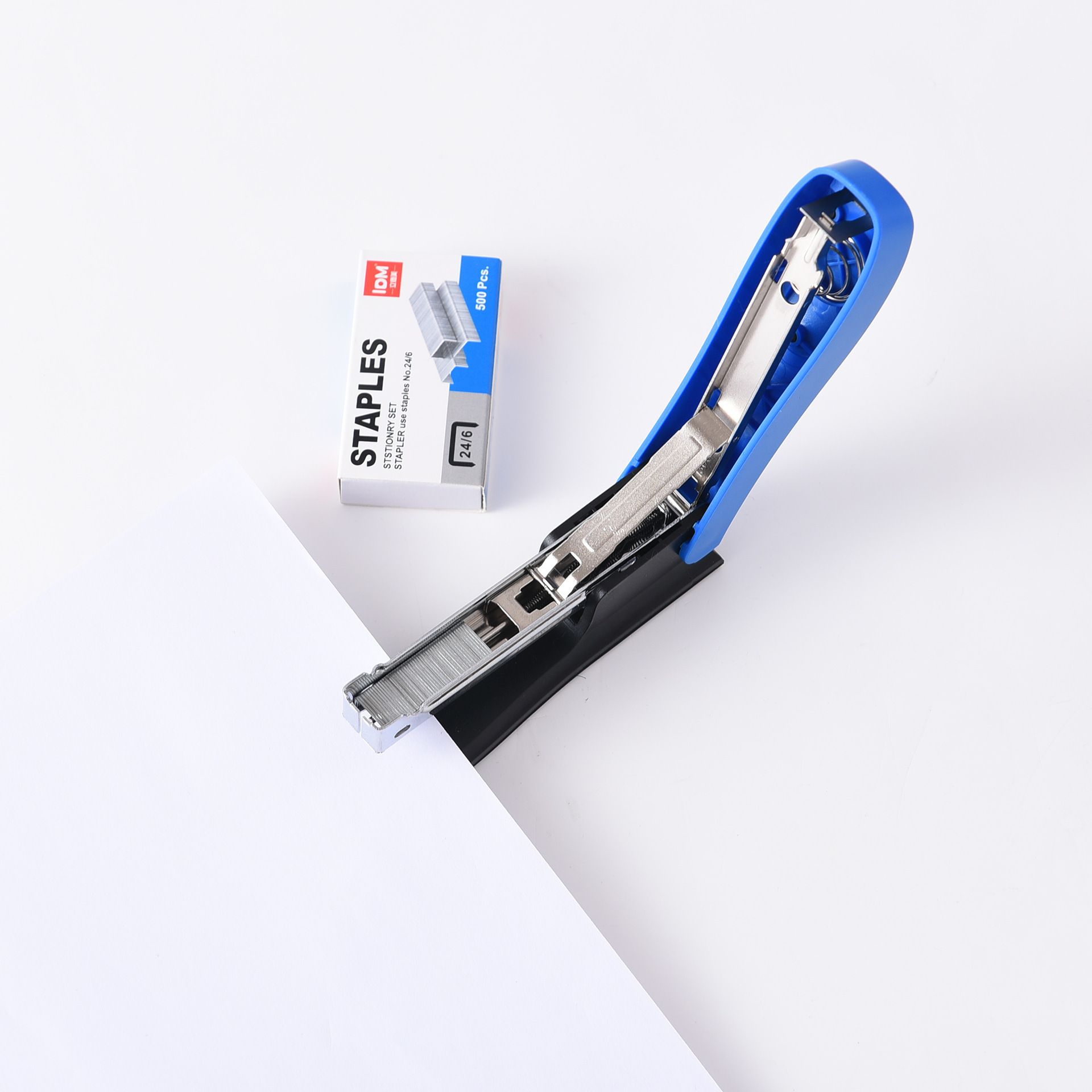 Cross-border best-selling color stapler, nail remover, nail set, multi-functional labor-saving stapler, office binding set pic 11