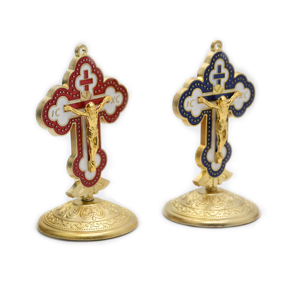 跨境外贸电商滴油金属十字架摆件办公室家用饰品挂饰详情3