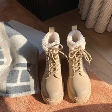 葡萄妈过膝骑士靴女厚底加绒长筒厚绒长靴百搭雪地靴女式棉鞋冬季详情5