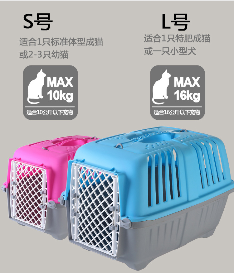 Wholesale of new pressure-resistant pet aviation cases, teddy bichon Frise portable bags, cat consignment cases and pet supplies pic 3