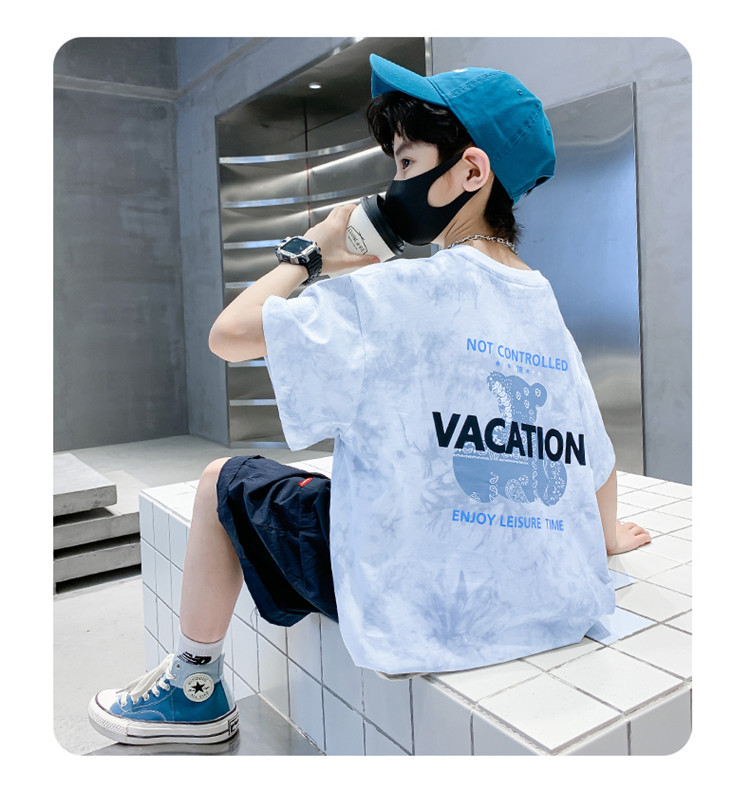 男童短袖t恤夏装2024新款男孩夏季半袖体恤上衣服大童痞帅儿童装详情16