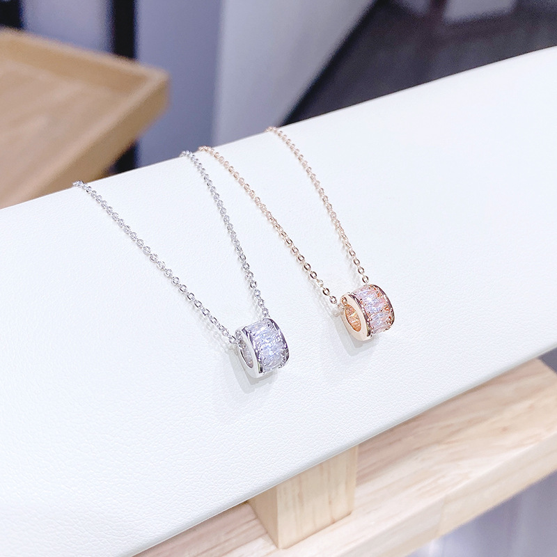 The micro-inlaid zircon waist necklace is light, luxurious, charming, simple, fashionable and versatile. It is a delicate collarbone chain for women pic 20