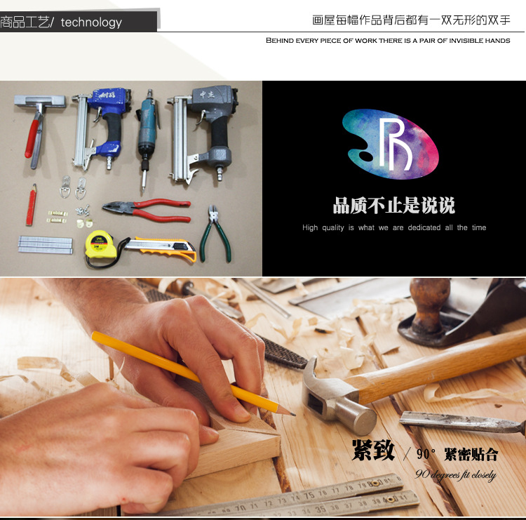 客厅现代简约装饰画酒店大尺寸手绘油画沙发背景墙抽象轻奢挂画详情30