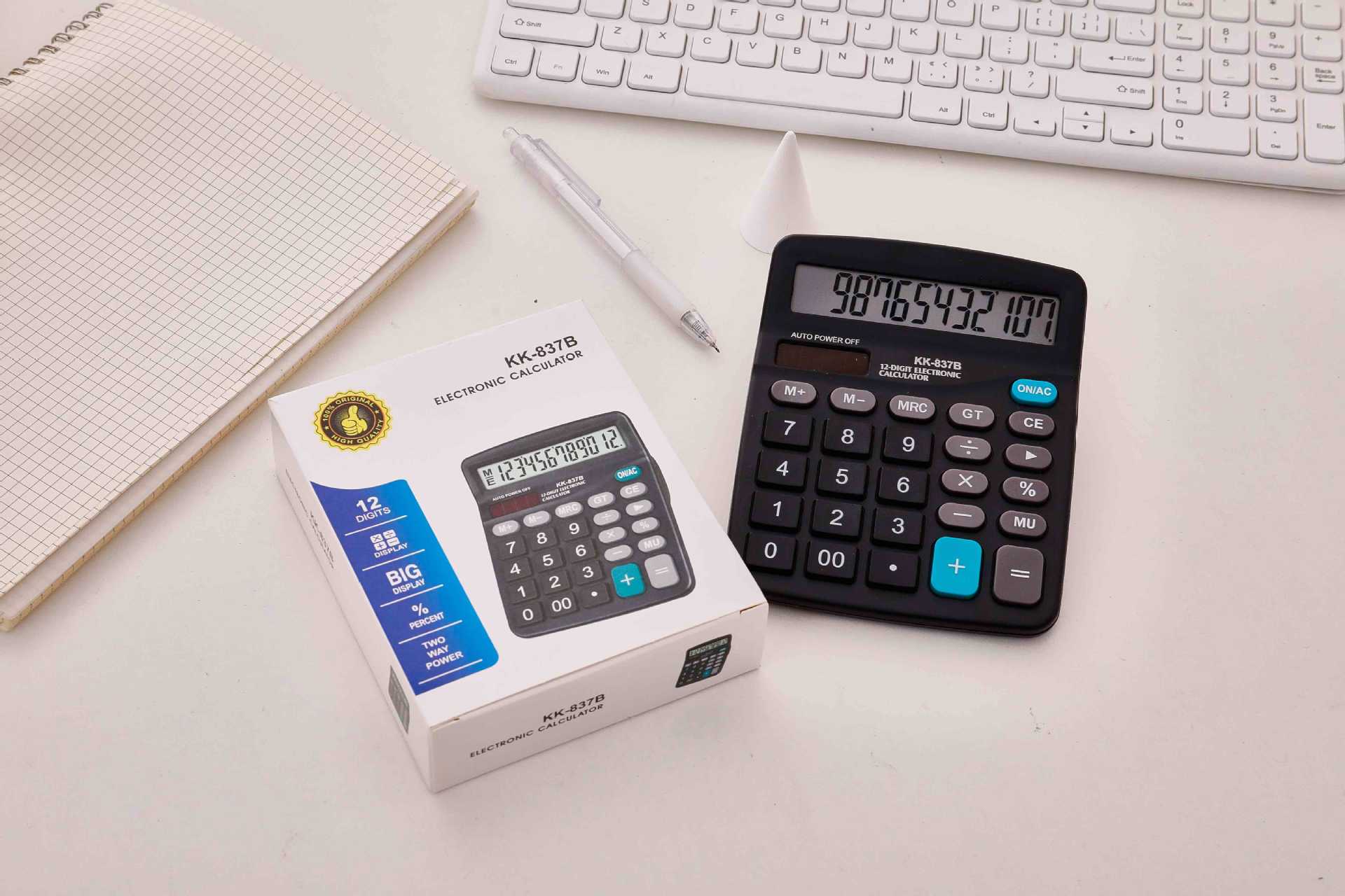 Solar dual-power student color computer 837B calculator wholesale office supplies pic 8