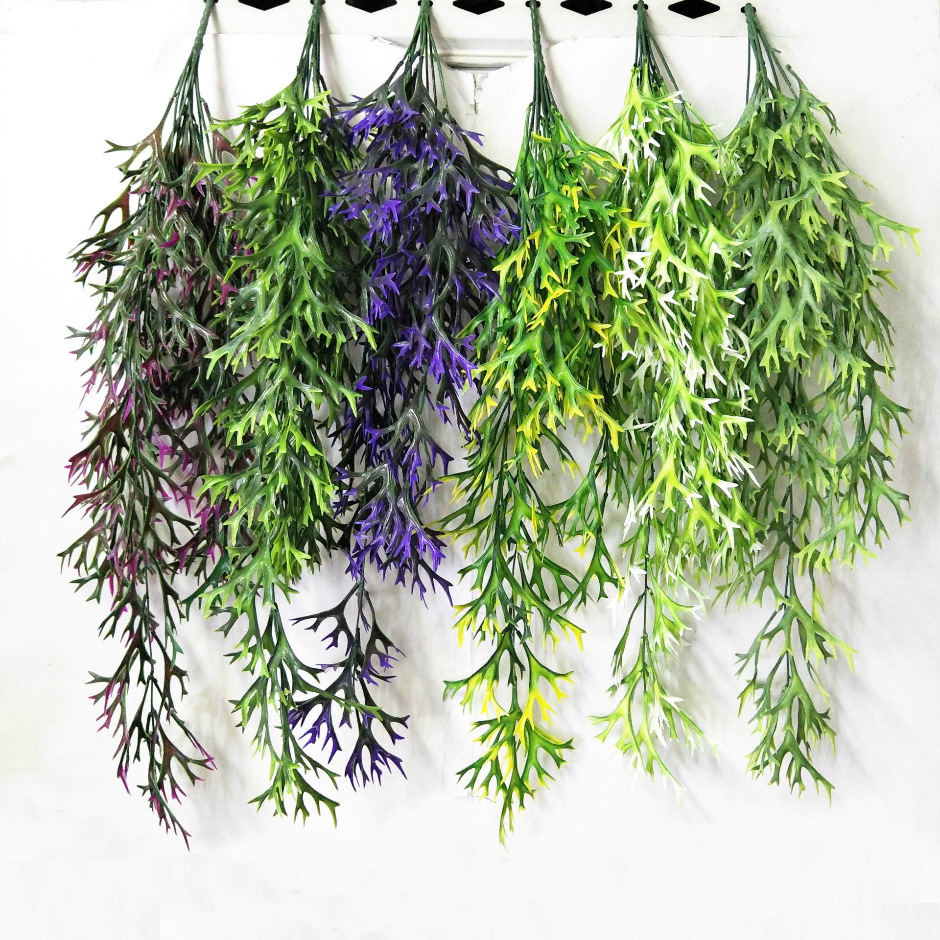 Artificial flowers, artificial lawns, artificial trees, artificial flowers, artificial lawns, artificial tree plant wall accessories, artificial antler leaves, artificial antler hangers, plant wall decoration, artificial grass, artificial small plants, green plants, artificial flowers, artificial lawns, artificial trees pic 1