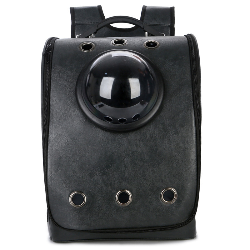 Factory direct supply of new pet handle backpacks, portable transparent cat bags, porous and breathable pet bags wholesale pic 2