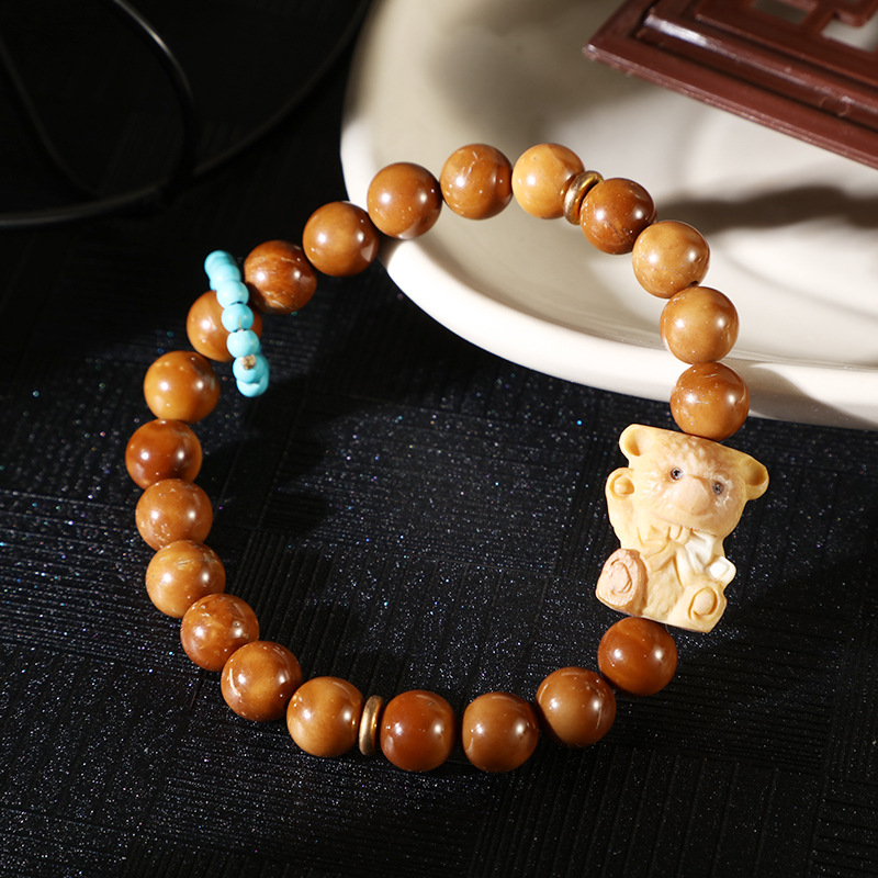 原创库克圆珠桶珠手串单圈手持佛珠念珠手链男女同款文玩饰品详情16