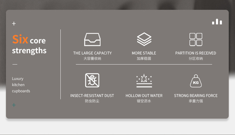 碗筷收纳盒碗柜带盖装餐具碗盘箱放碗家用置物厨房碗架沥水碗碟架0594详情2