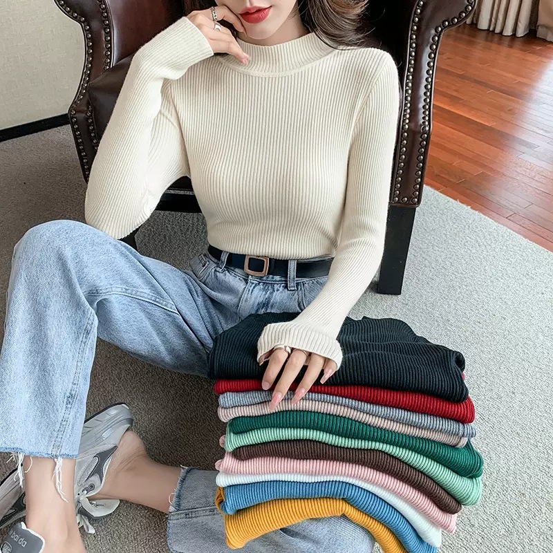 代发供货 加厚精梳纯棉春秋装女装长袖T恤印花内百搭上衣打底衫详情4