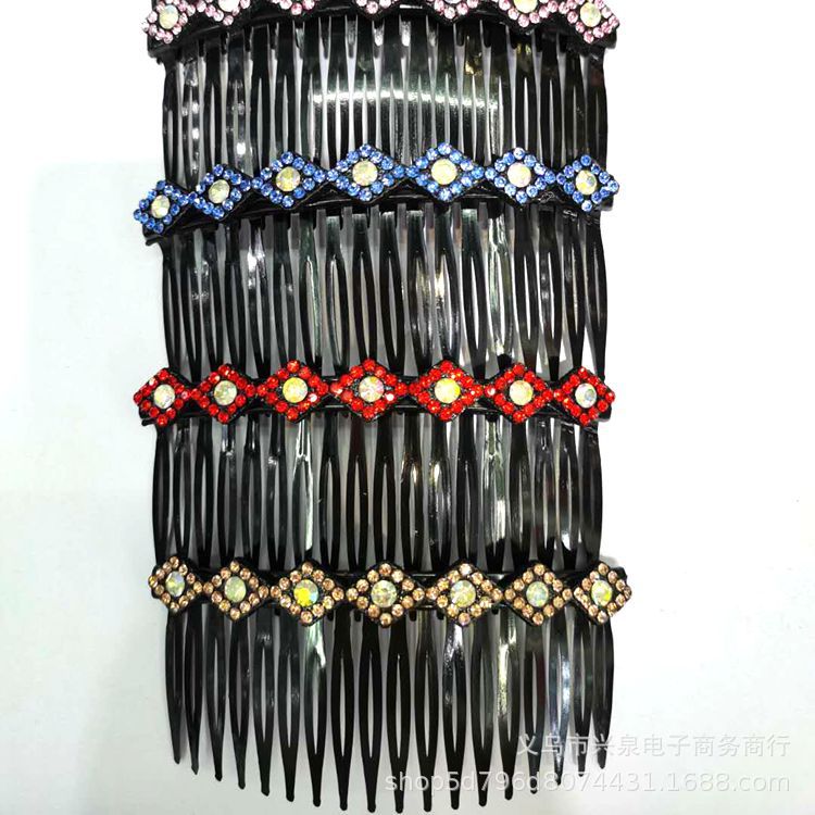 Long and exquisite hairpin combs for adults, colorful diamond hair combs, multiple styles of bangs combs, available for 1 yuan pic 6
