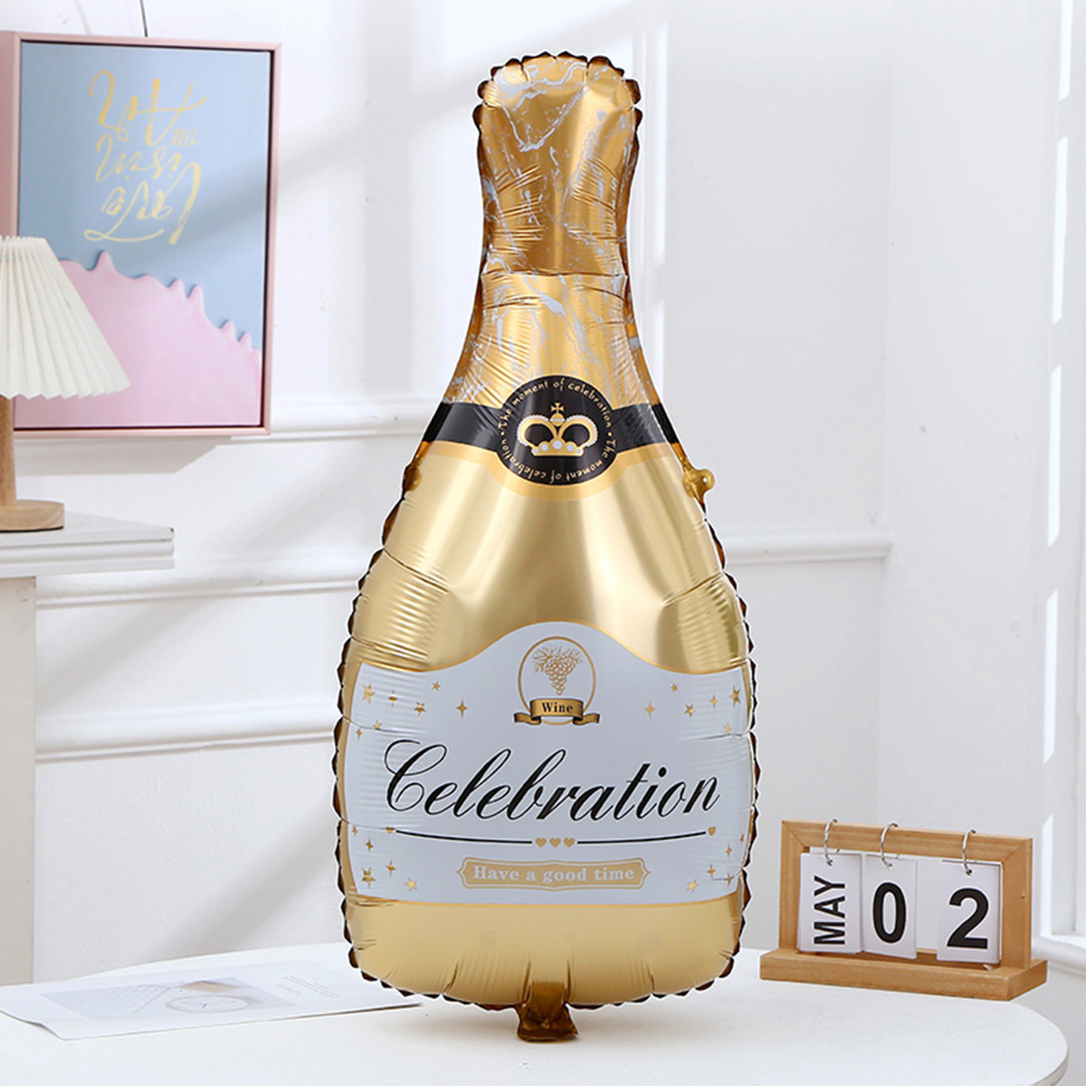 Cross-border champagne bottle aluminum film balloons, birthday declaration, wedding aluminum foil balloons, New Year party decoration and arrangement balloons pic 9