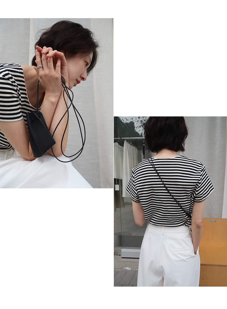 时简 自由随性 慵懒风竖条洗水休闲裤 显瘦百搭亲肤棉阔腿裤00037详情25