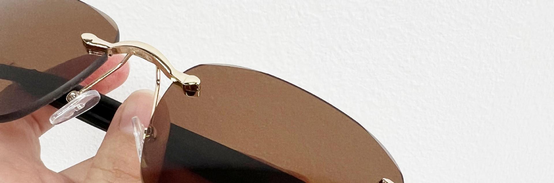 Nueva conducción conducción gafas de sol moda hombre tendencia anti-uv anti-luz brillante pesca especial sin marco gafas de sol pic 22