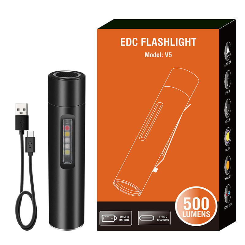 Attractive Mini Multi-functional Flashlight, Strong Light Charging Corner Side Light, LED keychain Work Light, Portable Home Model 20367 pic 18