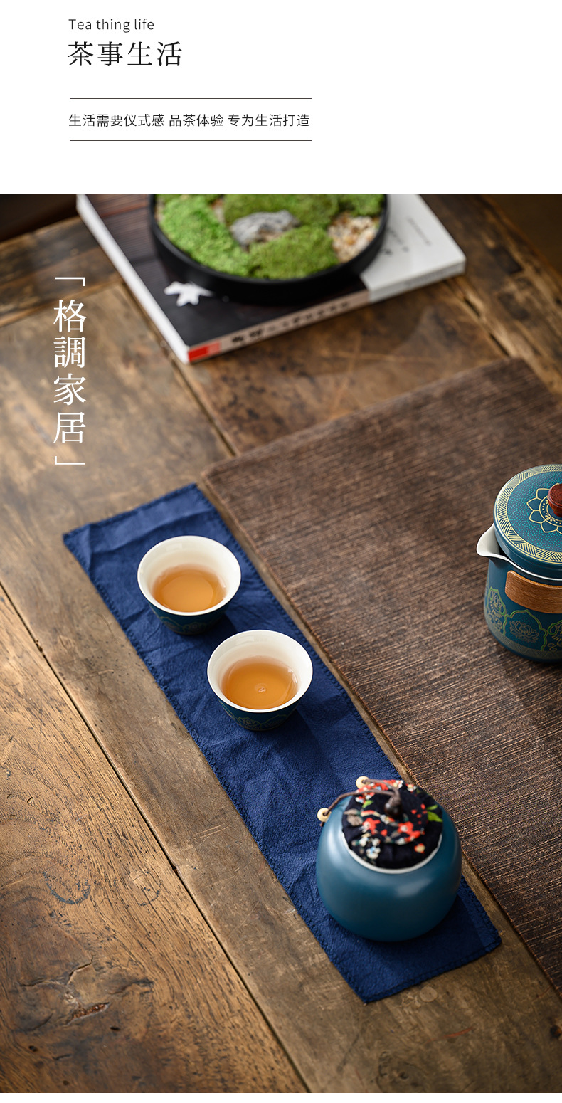 Wholesale of portable kung Fu tea sets for travel, Japanese-style outdoor quick guest cups, and business gifts for festivals pic 17