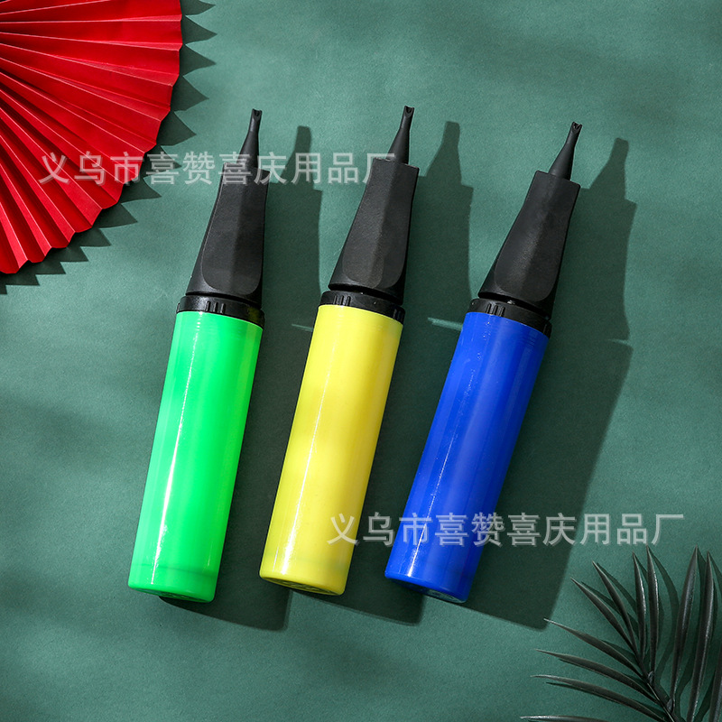 彩色手推气筒 气球充气泵手推气筒气球打气筒详情23