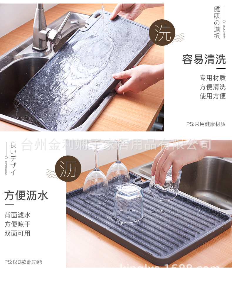 Household cutting board, multi-functional chopping board, creative cutting board, plastic cutting board, kitchen rolling board, cup holder, can be used as a draining plate pic 4