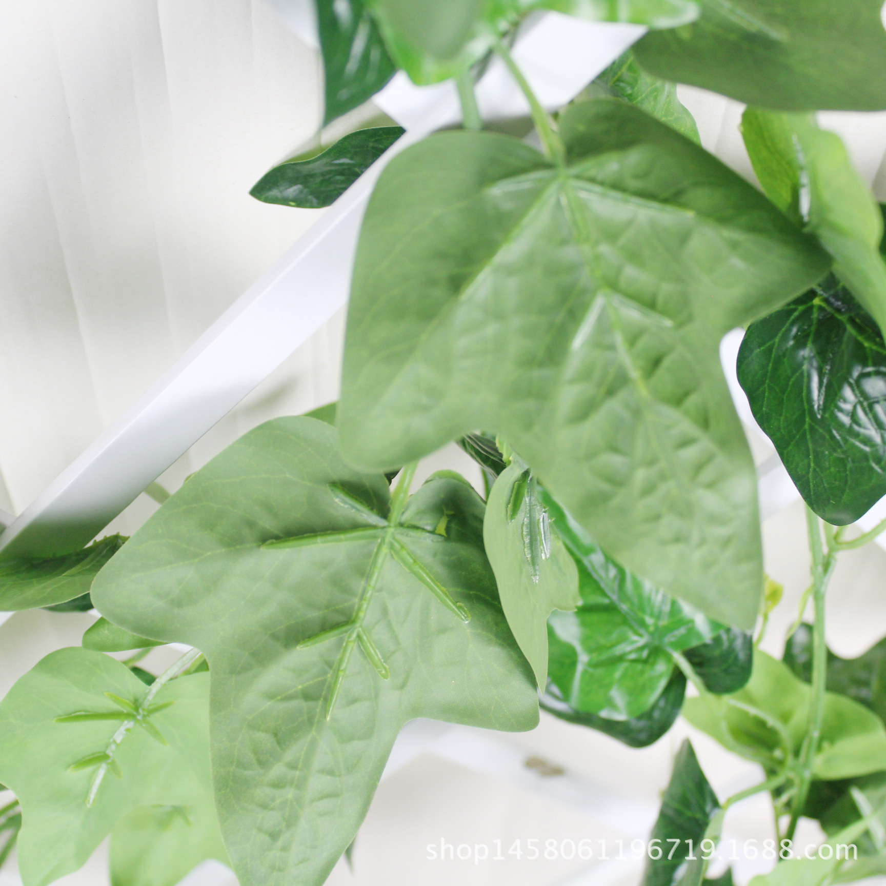 Simulated rubber, green ivy leaves, simulated vine, artificial leaves wholesale, artificial flowers for ceiling decoration, green vine, simulated climbing ivy pic 16