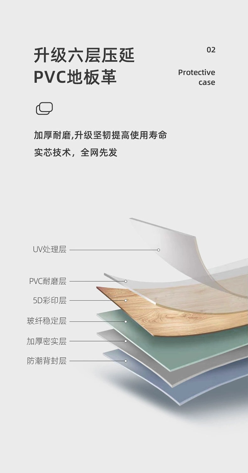 加厚PVC地板 地板革大量批发 塑胶地板自粘地板贴 水泥地专用地胶详情8