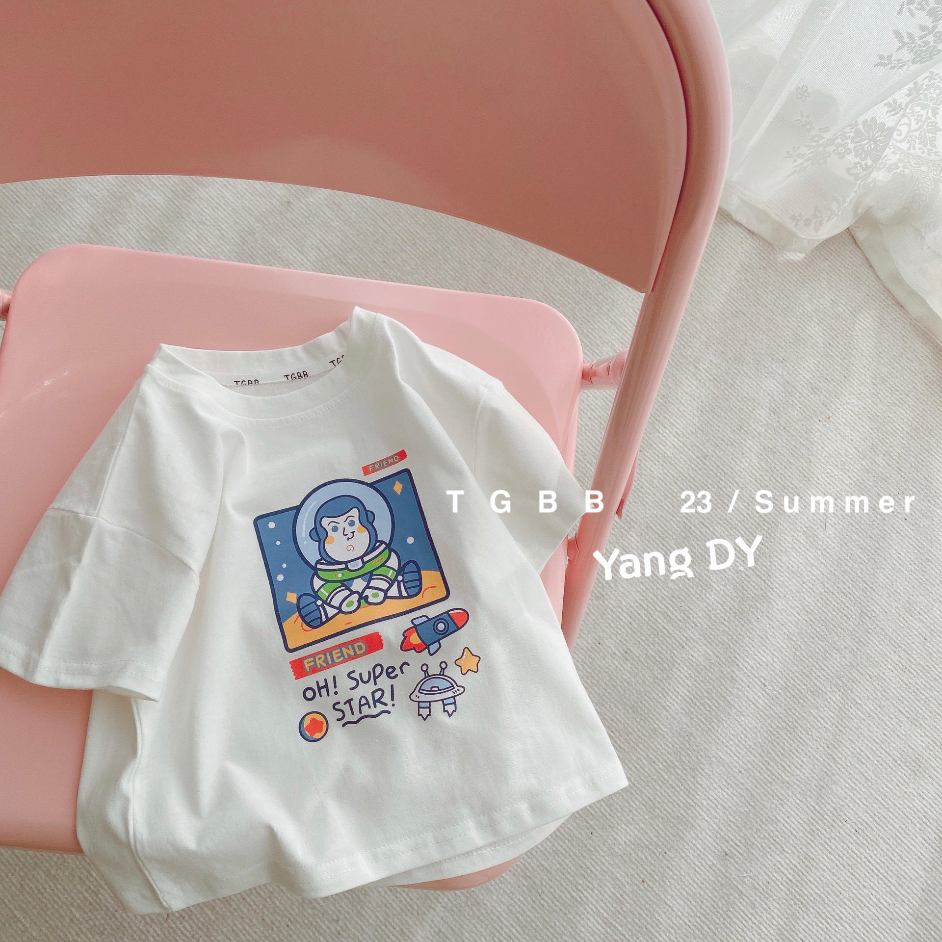 童装t恤短袖儿童半袖女童韩版宝宝上衣洋气潮2023新款男童春装详情9