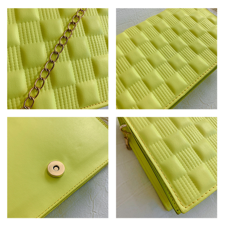 网红手提包包2021新款时尚单肩女包休闲感洋气斜挎简约ins链条包详情8