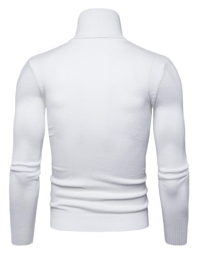 High-neck sweater for men, Korean-style slim-fit sweater, lapel woolen sweater for men, thick base knitted sweater for export pic 47