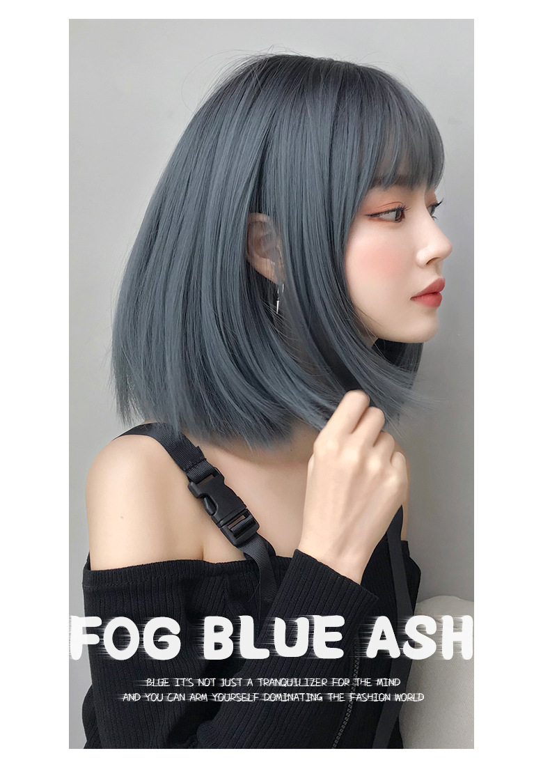 Wholesale wig for women, Japanese-style air bangs, bobo headwear, fashionable shoulder-length bangs wig headwear wholesale pic 12